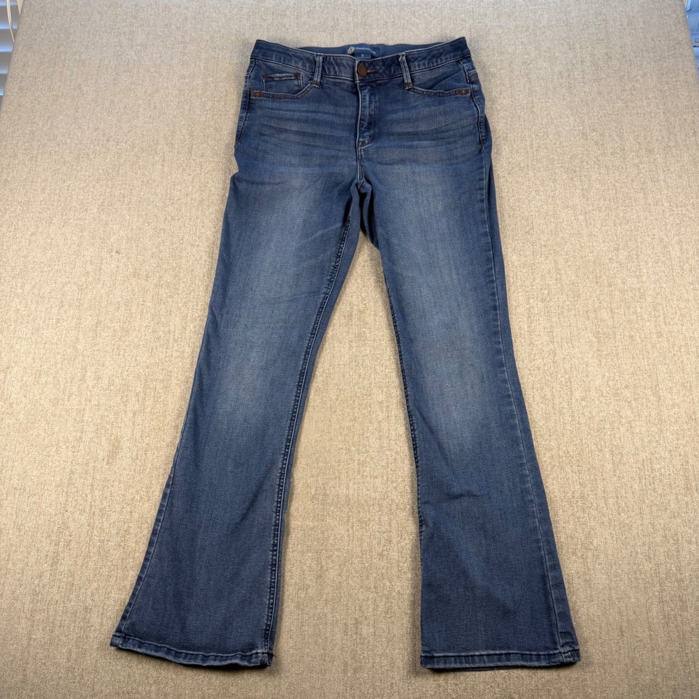 Democracy Jeans Women 8 Blue Ab solution Bootcut Mid Rise Stretch Denim